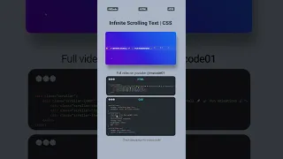 Infinite Scrolling Text Logo Animation MZCODE01 Responsive