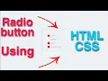 Pure CSS Custom Radio Button HTML CSS