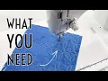 How to Free Motion Quilt for Beginners on a Regular Machine What You Need Basting Machine Setup