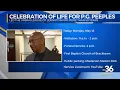 Details on planned celebration of life for P G Peeples
