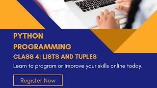 Class 4 Mastering Lists Tuples