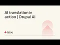 AI Translation in Action Drupal AI QED42