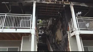 Residents starting over after apartment fire leaves 38 without a home