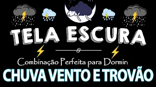 Barulho de Chuva e Trovão para Dormir Profundamente 🌧 Tela Preta 🌧 Som de Chuva para Dormir #55