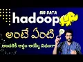 Hadoop What is Hadoop Telugu Big Data in Telugu Vamsi Bhavani
