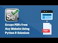 PDF Scraper Downloader using Python Selenium - Automation Tutorial Free require no service