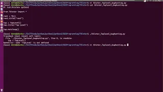 python2 gui tkinter Toplevel bug hunting NameError name TopLevel is not defined