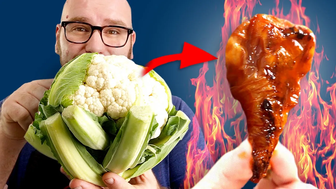 Making Realistic HOT WINGS by UPGRADING CAULIFLOWER WINGS!