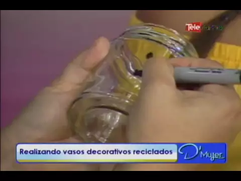 Realizando vasos decorativos reciclados