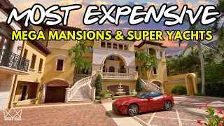 12 HOUR LUXURY TOUR Best Mansions Luxury Homes Super Yachts Mega Yachts Of 2023 