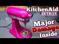 Fixing a Broken Pink KitchenAid that is smashed up inside. Using parts from my own Green machine.
