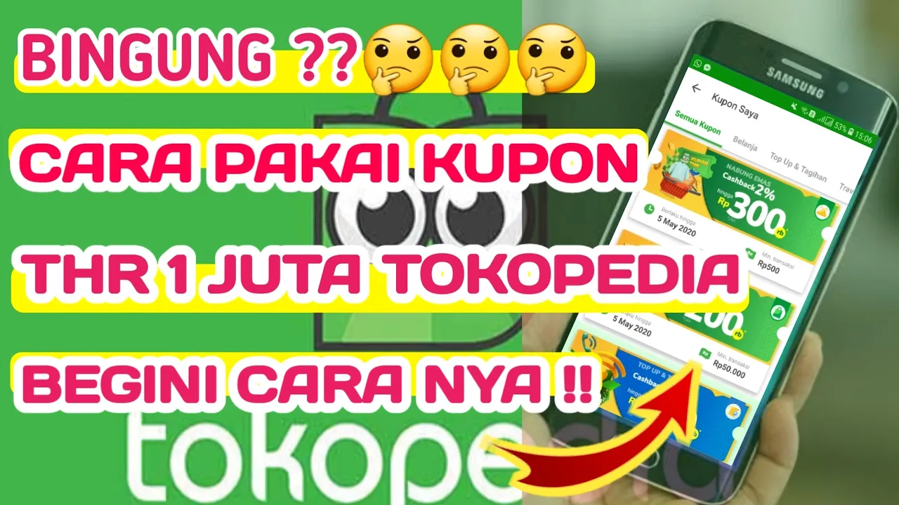 Cara beli pulsa & top up dengan kode promo cash back - aplikasi TOKOPEDIA terbaru 2020