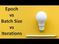DeepLearning Gradient Types Mini Batch Stochastic Gradient Descent Epoc Batch Iteration 6