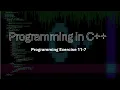 Programming in C Part 2 Ch 11 Pointers Classes Virtual Functions and Abstract Classes Ex 11-7