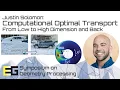 Justin Solomon Computational Optimal Transport SGP 26 keynote