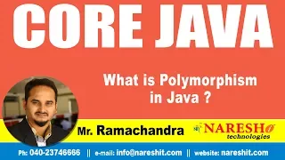 Core Java Tutorial What is Polymorphism in Java