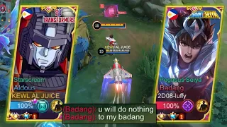 Download ALDOUS VS TOP 1 PHILIPPINES BADANG TRASHTALKER | WHO WILL WIN! - MLBB MP3