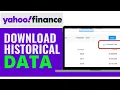 How To Download Historical Data From Yahoo Finance Best Way 2025