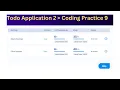 Todos Application 2 Coding Practice 9 Answers JavaScript NxtWave Intensive 2 0 No