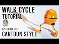Maya Walk Cycle Tutorial - Character Animation Tutorial Step by step animation process