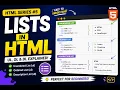 HTML Lists Explained ul ol dl HTML Tutorial for Beginners HTML Series