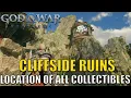 God of War Ragnarok - Cliffside Ruins All Collectibles Location 100 Chests Artifacts Ravens