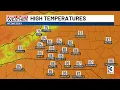 Warmer pleasant conditions expected through the work week
