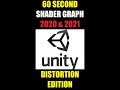 60 SECOND Shader Graph Unity 2020 2021 DISTORTION EFFECT