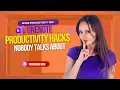 OneNote Productivity Hacks Nobody Talks About