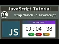 39 Stop Watch Part 1 using JS DOM in JavaScript javascript tutorial UiBrains NAVEEN SAGGAM