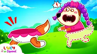 🦵😂 ¡Dónde Están Mis Piernas? Wolfoo y Lucy Ponen Piernas Locas a la Muñeca!+ Más🌈@LucyEnEspanol