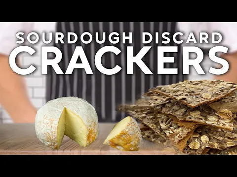 Sourdough discard crackers - you will never throw away discard again!