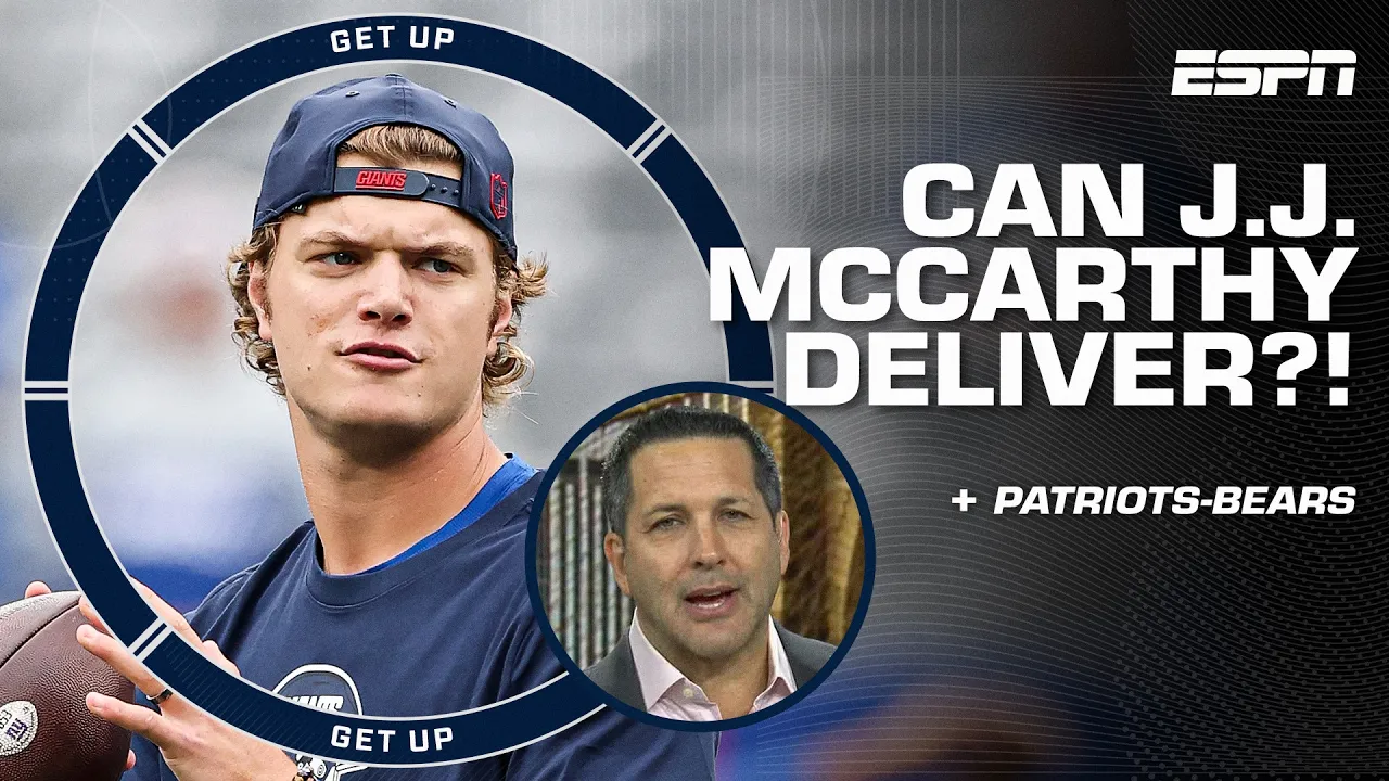 'THEY ARE TAKING THE UNKNOWN!' 👀 - Adam Schefter on Giants starting J.J. McCarthy | Get Up