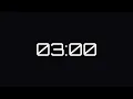 3 Minute Timer Clean Digital Countdown 1080p