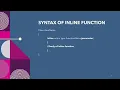 Practical on INLINE FUNCTIONS