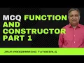FUNCTION and Constructor MCQ Semester 1 Java ISC ICSE