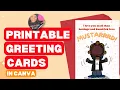 EASILY Create Printable Greeting Cards in Canva to Sell