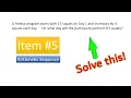 Arithmetic Sequence Item