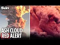 Download Lagu Moment huge Indonesian volcano erupts with 6-MILE high ash cloud triggering flight \u0026 tsunami alerts