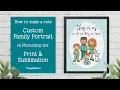 Custom Family Clipart Tutorial - Create your own family illustrations