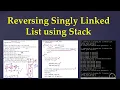 1 10 leetcode 92 Reverse Linked List II Reverse a Singly Linked list using stack