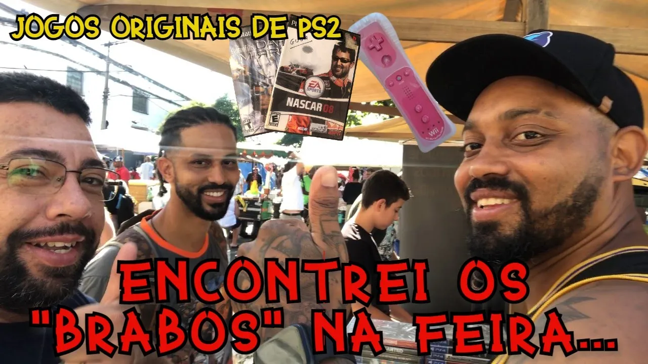 Caçada gamer feira do rolo São Cristóvão DG Muambros e Saulo Sdbomba