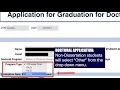 How to apply for Graduation Using the Online Graduation Application