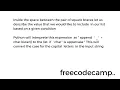 Learn Python List Comprehension Step 17