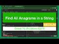 Find All Anagrams in a String Problem Leetcode - Java Grind 75 Coding Series
