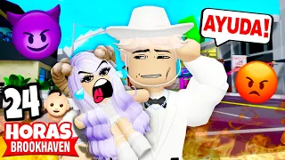 24 HORAS SIENDO PAPÁ EN BROOKHAVEN 🔥