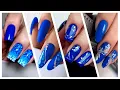 Blue Nail Art Designs Easy Trendy for Short Long Nails Collection