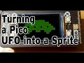 Modifying PiPico Micropython UFO game to use FrameBuffers as rudimentary Sprites