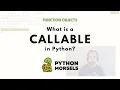 What is a callable in Python