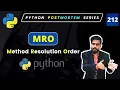Most Important Python Programming Interview Question Method Resolution Order MRO in Python